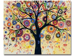 KOFIHETY Kit De Pintura A Óleo Diy Love Tree, Decoração Multifuncional Para Sua Casa, Experiência De Pintura Por Números Para Crianças E Adultos, Kits De Pintu