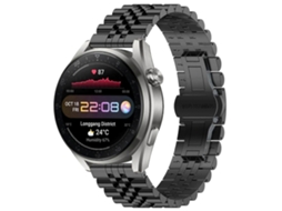 Pulseira De Aço Inoxidável Five Bull Half Round Para Huawei Watch3 Pro + Ferramenta Para Remoção Da Pulseira