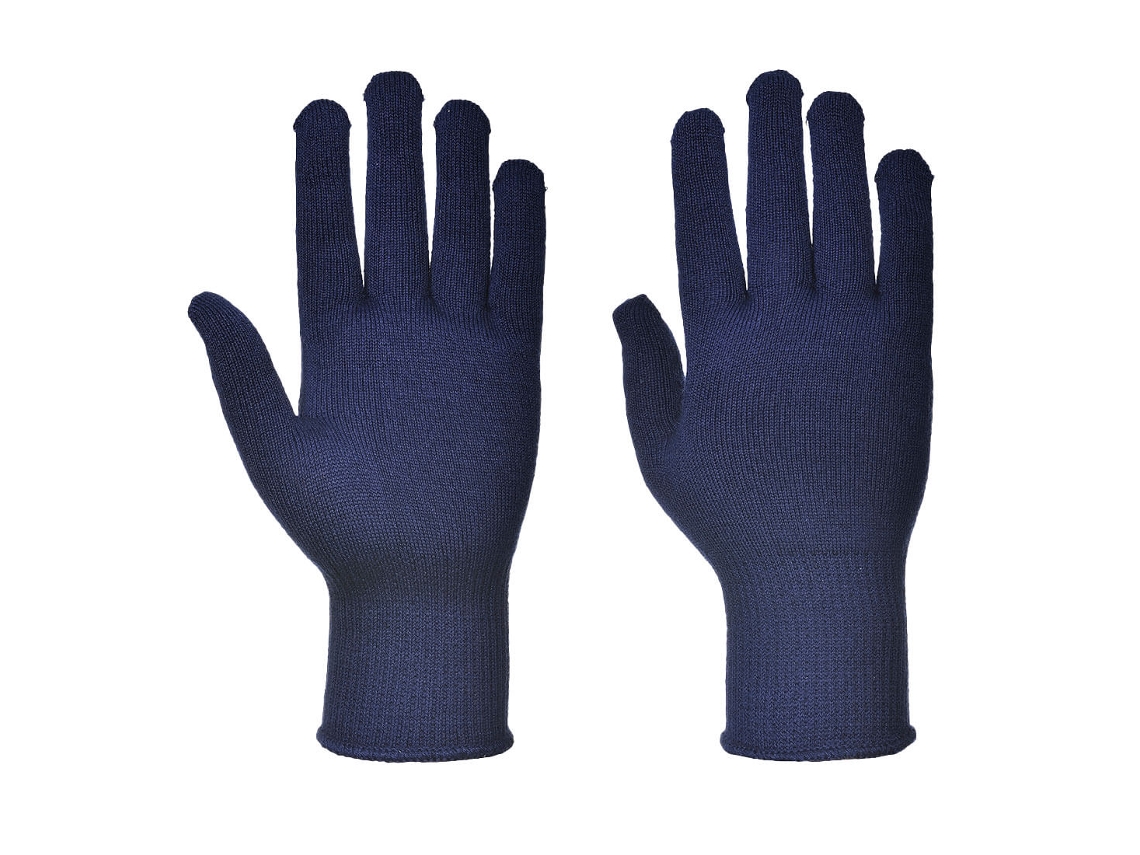 Luva Térmica De Malha Para Frio / Azul Marinho / M Portwest