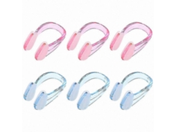 Clipes Nasais De Silicone Para Natação - Pacote Com 6 Clipes Ajustáveis ​​para Piscina E Atividades Aquáticas