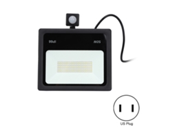 2026 foco de Indução Led Delgado 50w para Pátio e Corredor Luz Branca Quente 3000k