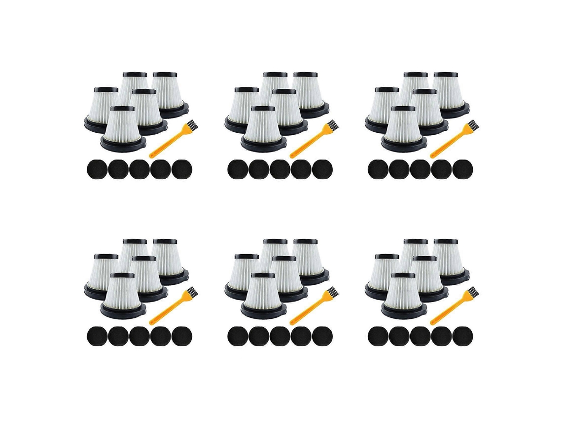 Conjunto De 6 Filtros Hepa De Substituição Para Aspiradores Portáteis Deerma Dx115, Dx115s E Dx115c.