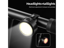 Lanterna Traseira bikight 100lm Mini Farol Bicicleta Bateria Recarregável 200mah Tipo-c 3 Modos Advertência Segurança Ciclismo Noturno Mtb