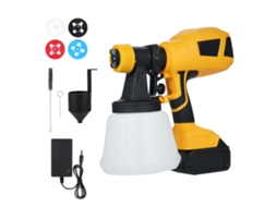 Pintor De Spray Sem Fio 20v Bateria 3.0ah 4 Bicos 3 Padrões 1200ml Detachável