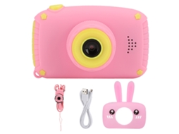 Câmera Digital Infantil Rosa, 12 MP, tela de 2 polegadas CHABERLU