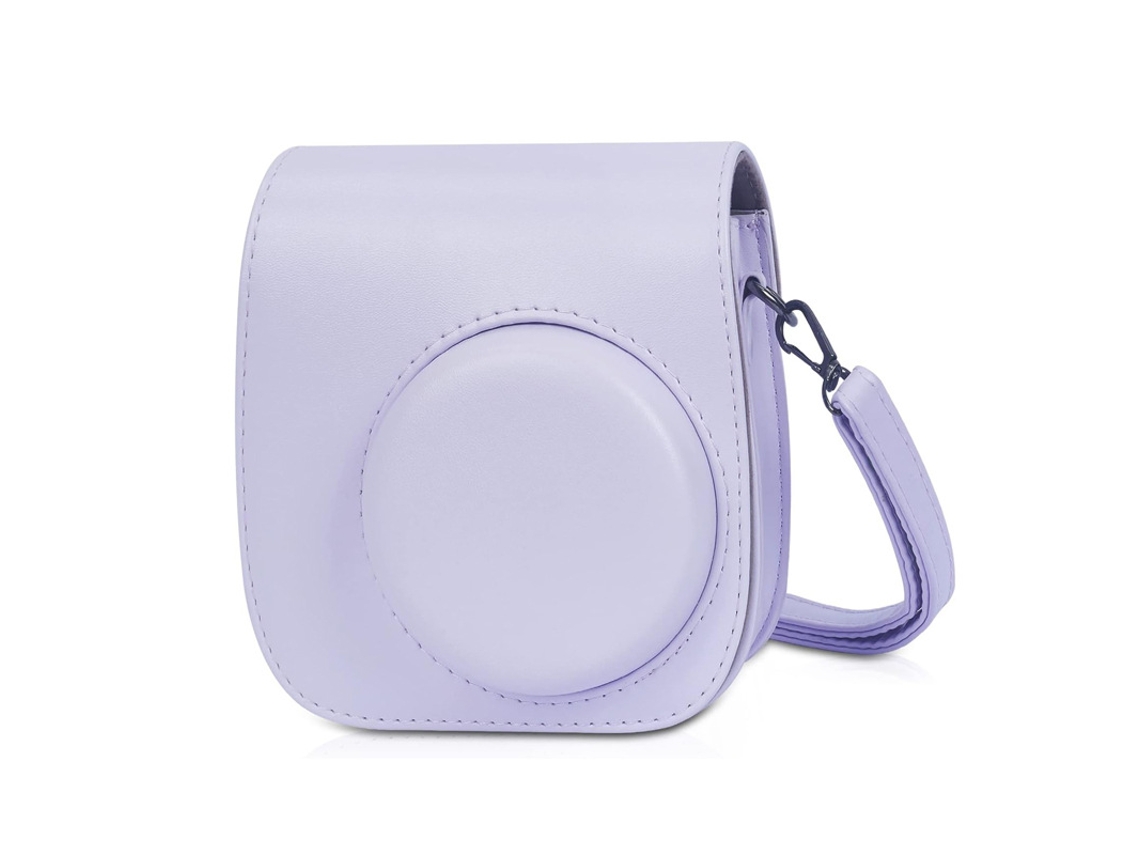 Capa Para Câmera Instax Mini 12 , Bolsa Para Câmera Brilvibera (cor Roxa)