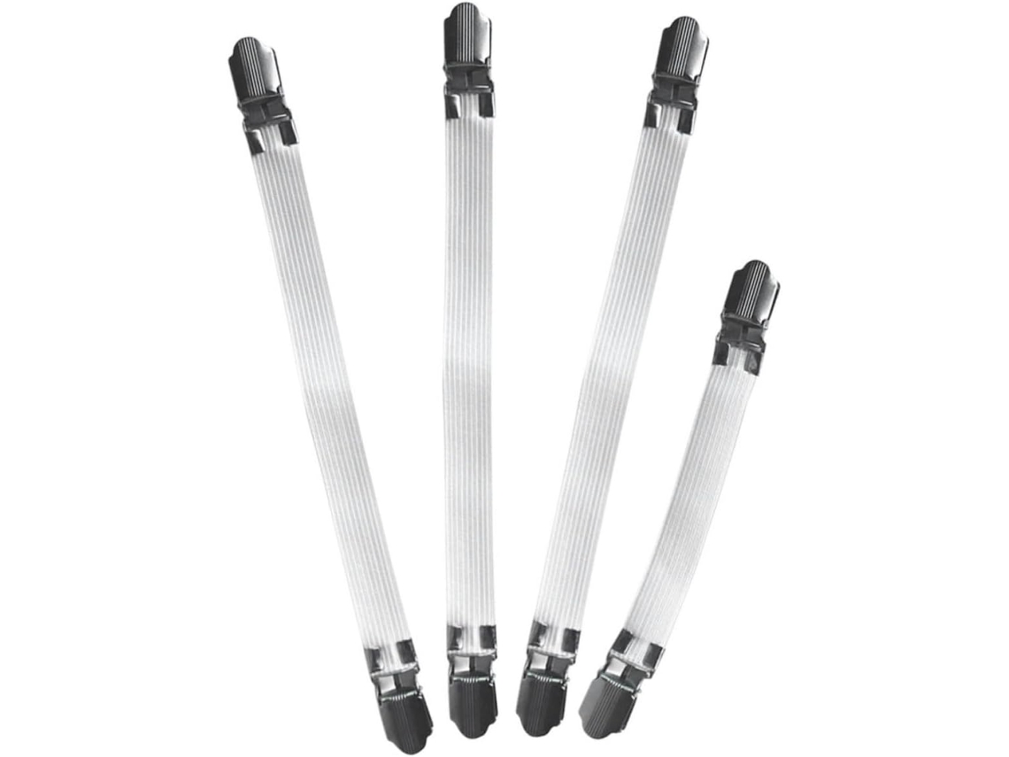 Toddmomy Presilhas Para Capa De Tábua Passar Roupa, Conjunto De 4 Peças, Elásticas E Resistentes A Ferro, Para Suporte