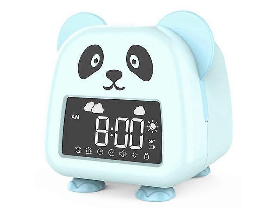 Despertador Infantil, Treinador de Sono para Crianças Pequenas com Luz Noturna, Máquina de Som, Alarme Duplo e Luz Colorida para Crianças. TAISHENGDA