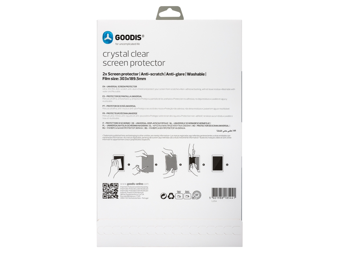 Protetor de Ecrã Tablet GOODIS DIAG12 (Universal - 12'' - Plástico)