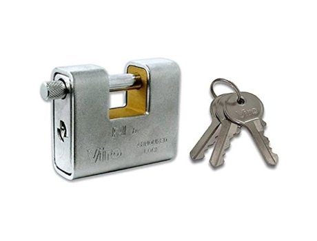 Cadeado Blindado Viro Fai 4016 Largura 91 Mm Latão Anti Queda 4017