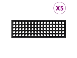 Vidaxl Tapetes De Escada 5 Pcs 25x75 Cm Borracha