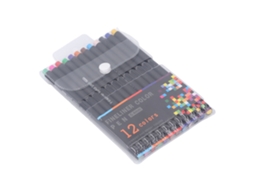 Laxiscreed Conjunto De Canetas De Sublimação Com Estojo Multicolor E Ponta Fina 0,4mm Para Artes E Crafting