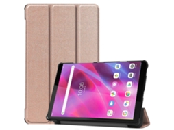 Capa De Couro Texturizada Com Aba Horizontal E Suporte Triplo Para Lenovo Tab M8 3ª Geração.