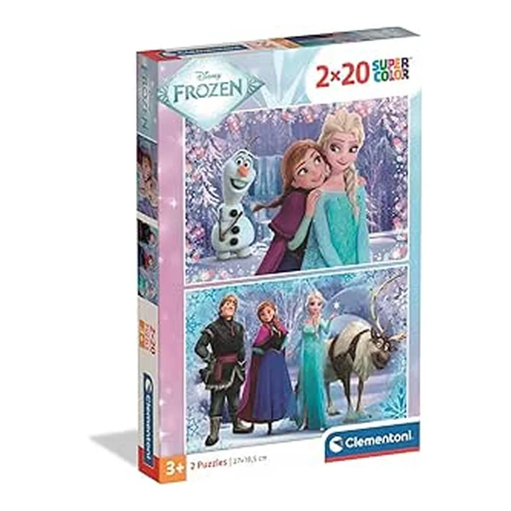 Clementoni Puzzle Infantil 2x20 Peças Frozen 24825.4 Clementonip25