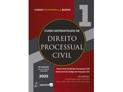Livro Curso Sistematizado De Direito Processual Civil - Vol.1 - 15 Edição 2025 De Cassio Scarpinella Bueno (português Do Brasil)
