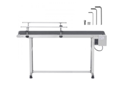 Transportador Motorizado Em Inox 1498x398 Mm Com Correia Em Pvc Antiestática E Velocidade Ajustável Tekmaquinas