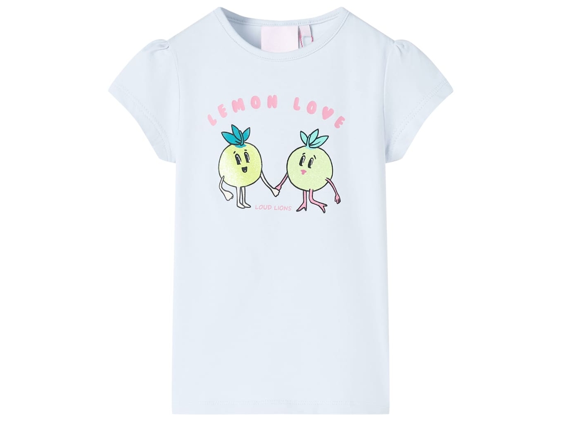 T-shirt Para Criança Azul 140