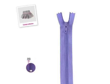 Fecho De Poliéster N°2 Roxo Mediac (10cm)