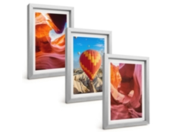 Composição De Quadros Gargantas Do Deserto, Balão Espelharte (3 Peças 20x30 Cm)