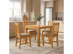 Vidaxl Conjunto De Sala De Jantar 5 Unid. Cinzento