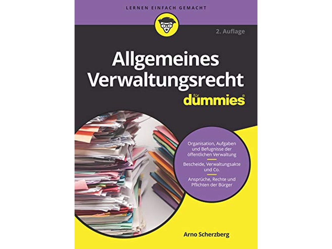 Livro Allgemeines Verwaltungsrecht fuuuuuur Dummies Für Dummies German Edition de Arnold Scherzberg (Alemão)