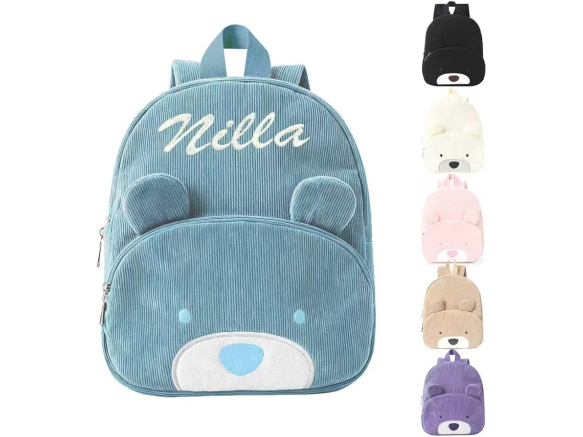 Mochila Infantil Personalizável, Pequena Bordada Para Bebês, Escolar Personalizada Com Nome Bordado Meninas