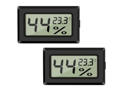 Termômetro Digital De Umidade Lcd 2-pack, Medidor De Temperatura E Umidade Para Casa E Escritório