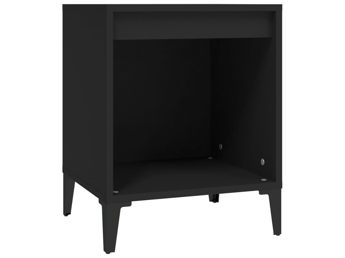 Mesa de Cabeceira 40x35x50 Cm Preto MAISON EXCLUSIVE