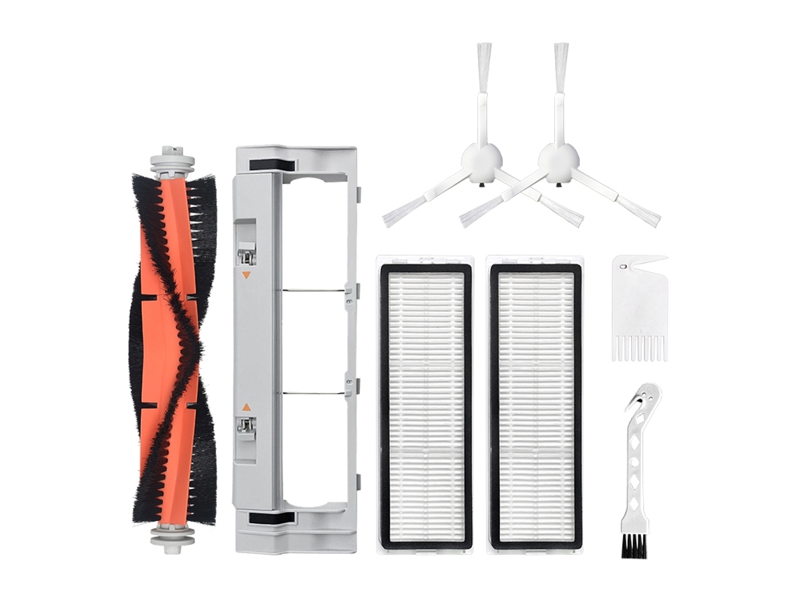 peças conjunto para xiaomi mi 1c robô aspirador de pó inteligente acessórios escovas laterais parede invisível filtro rolamento arbusto