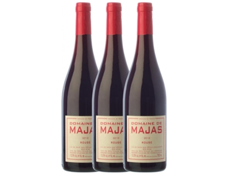 Vinho Tinto DOMAINE DE MAJAS Domaine De Majas Rouge Vin De Pays Côtes Catalanes Joven (0.75 L - 3 unidades)