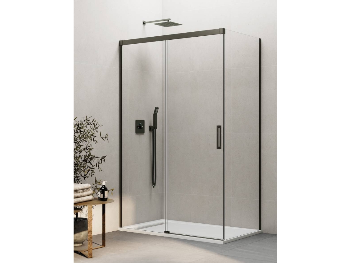 Cabine de Duche Thalassa 1+1 com Painel Lateral Fixo DUCHA.ES (basic) (155x90 cm)