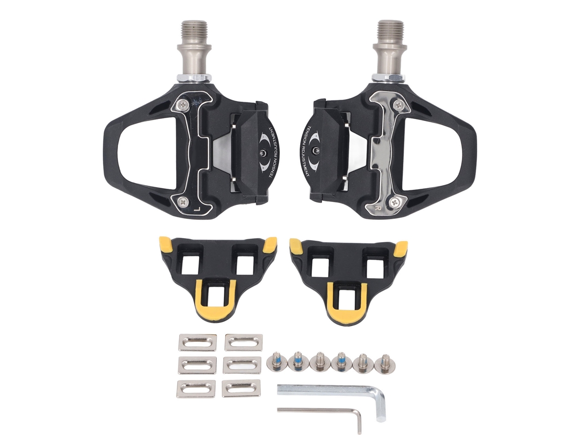 Pedais de Ciclismo Mali, com Clips, Fibra de Nylon, Auto Trava, Rolamento, Substituição, para Ciclismo de Estrada