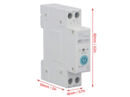 Laxiscreed Interruptor De Circuito Wifi Inteligente Com Medição E Controle Remoto Sem Fios