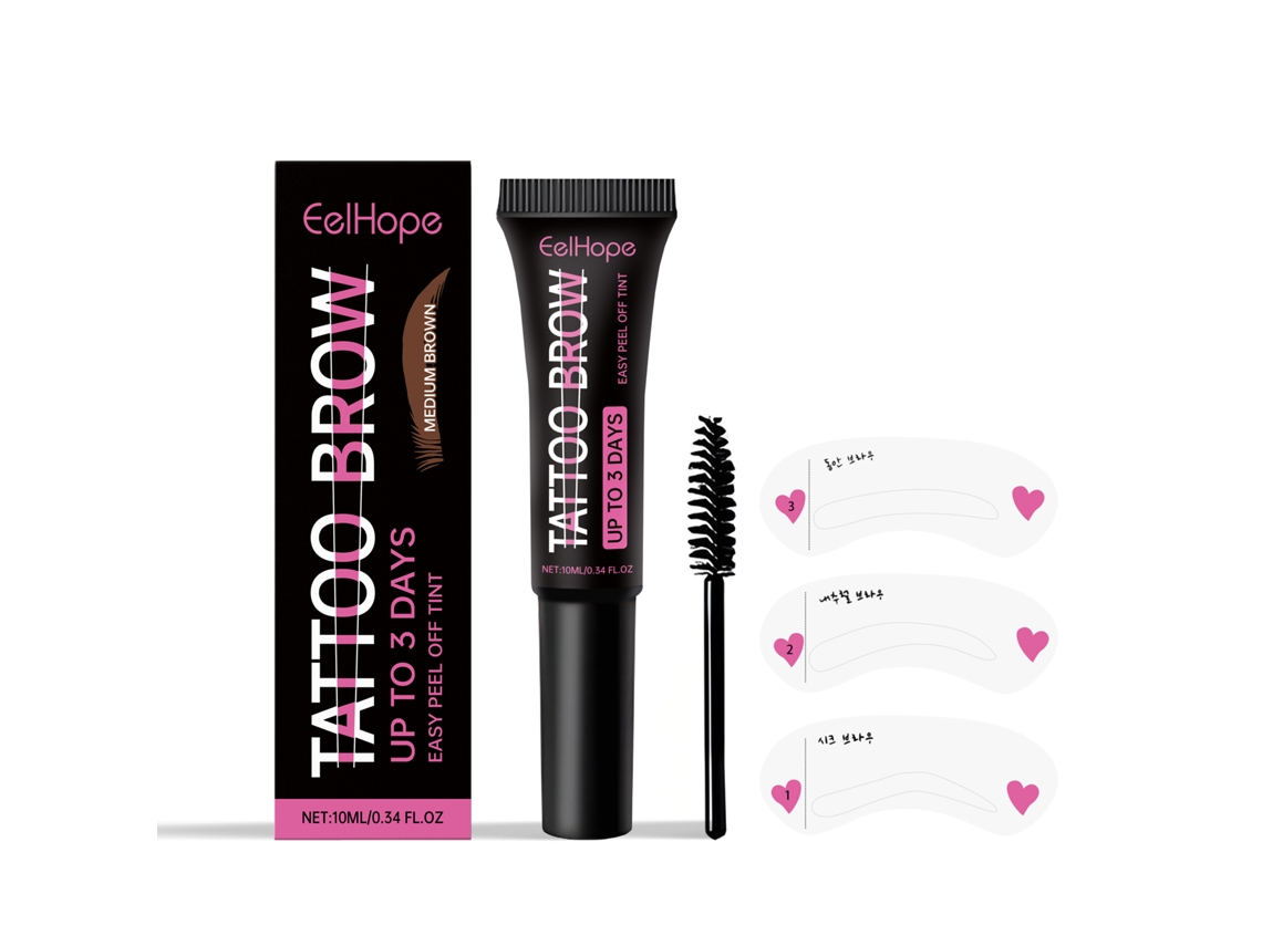 Gel Remoção Tatuagens Sobrancelhas Marrom Médio
