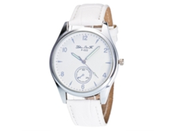Relógio masculino moderno Zhoulianfa, 3 cores, metal, quartzo, pulseira ajustável, branco.