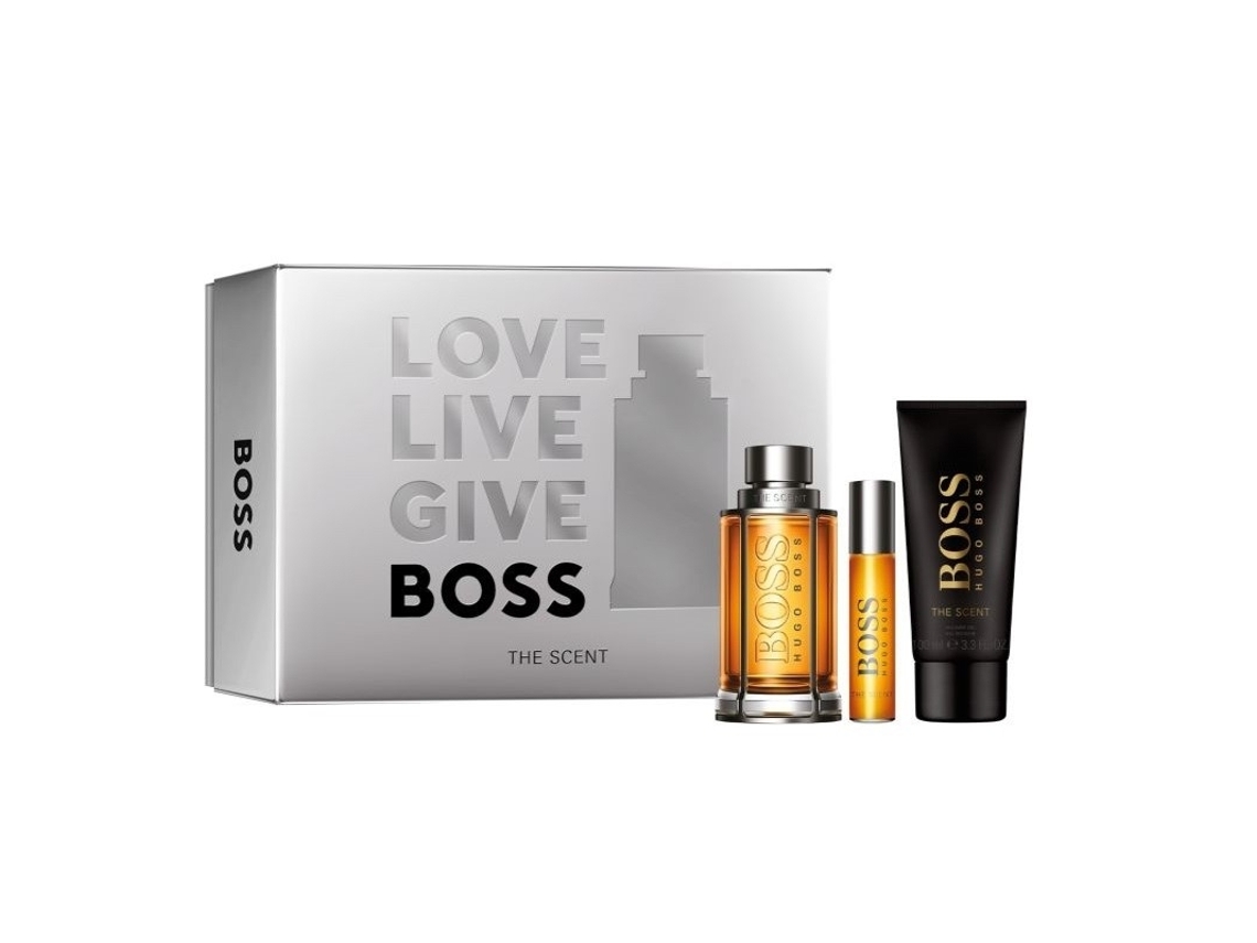 Conjunto de oferta Boss The Scent Edt 100Ml Gel de duche 100Ml Edt 10Ml