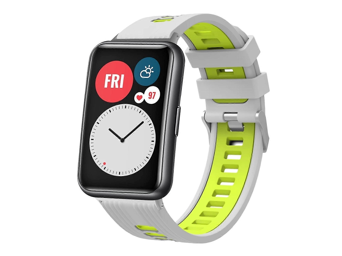 Pulseira De Silicone Com Fivela Prateada Bicolor Xdfind Para Huawei Watch (modelo Novo)