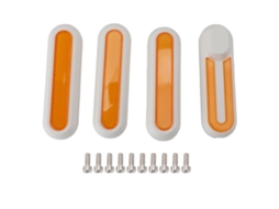 Fita refletiva para scooter elétrico, universal, Xiaomi M365 Pro, 1s, Pro2, Mi3, branca S/MARCA