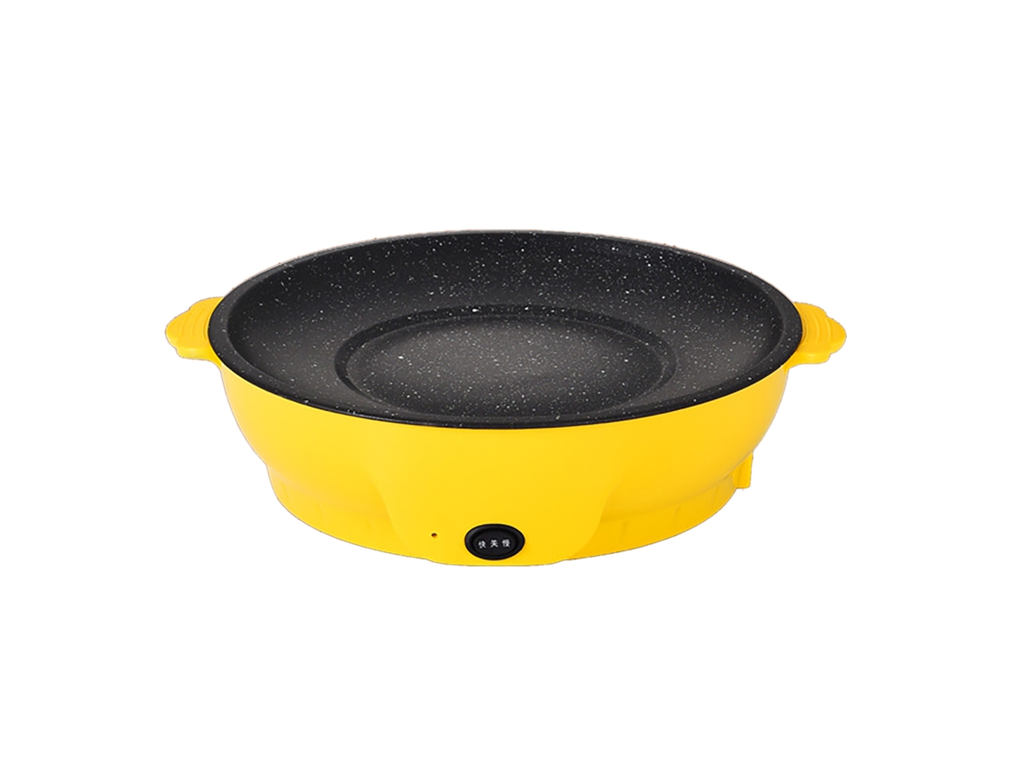 Frigideira Elétrica de Churrasco 450w Multifuncional Portátil com Revestimento Antiaderente para Acampamentos