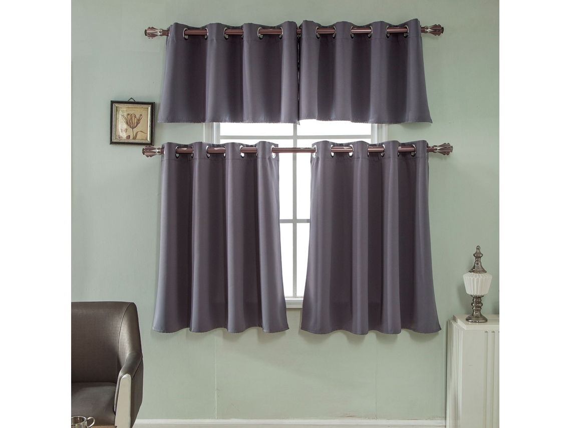 Cortina Blackout Cinza Escuro Laxiscreed 29x36 Para Escurecer Ambientes