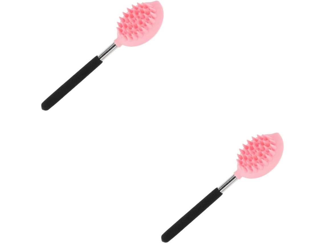 Lurelia Pack De 2 Buchas Vegetais De Banho Para Corpo E Rosto, Bucha Vegetal, Cabo Longo E Pega Ergonómica