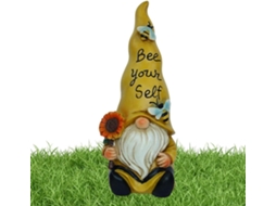 Gnomos de Jardim para Exterior, Estatueta de Gnomo Fofa em Resina, Gnomo da Primavera, Decoração de Fazenda para CHABERLU