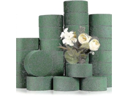 30 Peças De Flores Cilíndricas De Argila De 8 X 4 Cm Para Arranjos Florais Com Espuma Floral Úmida Bs