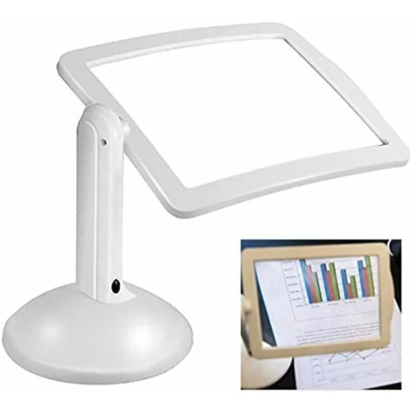 Lupa De Aumento 3x Com Luz E Suporte