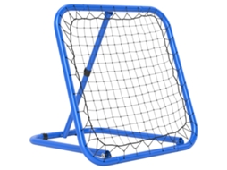 Rede De Rebote Para Futebol, Dobrável, Parede De Rebote, Ajustável Em 5 Posições, Metal, 78 X 84 X 65-78 Cm, Azul