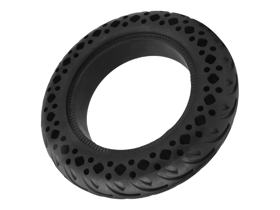 Pneu Maciço De 10x2,0 Polegadas Para Patinete Elétrico, Com Design Vazado Para Absorção De Impactos.