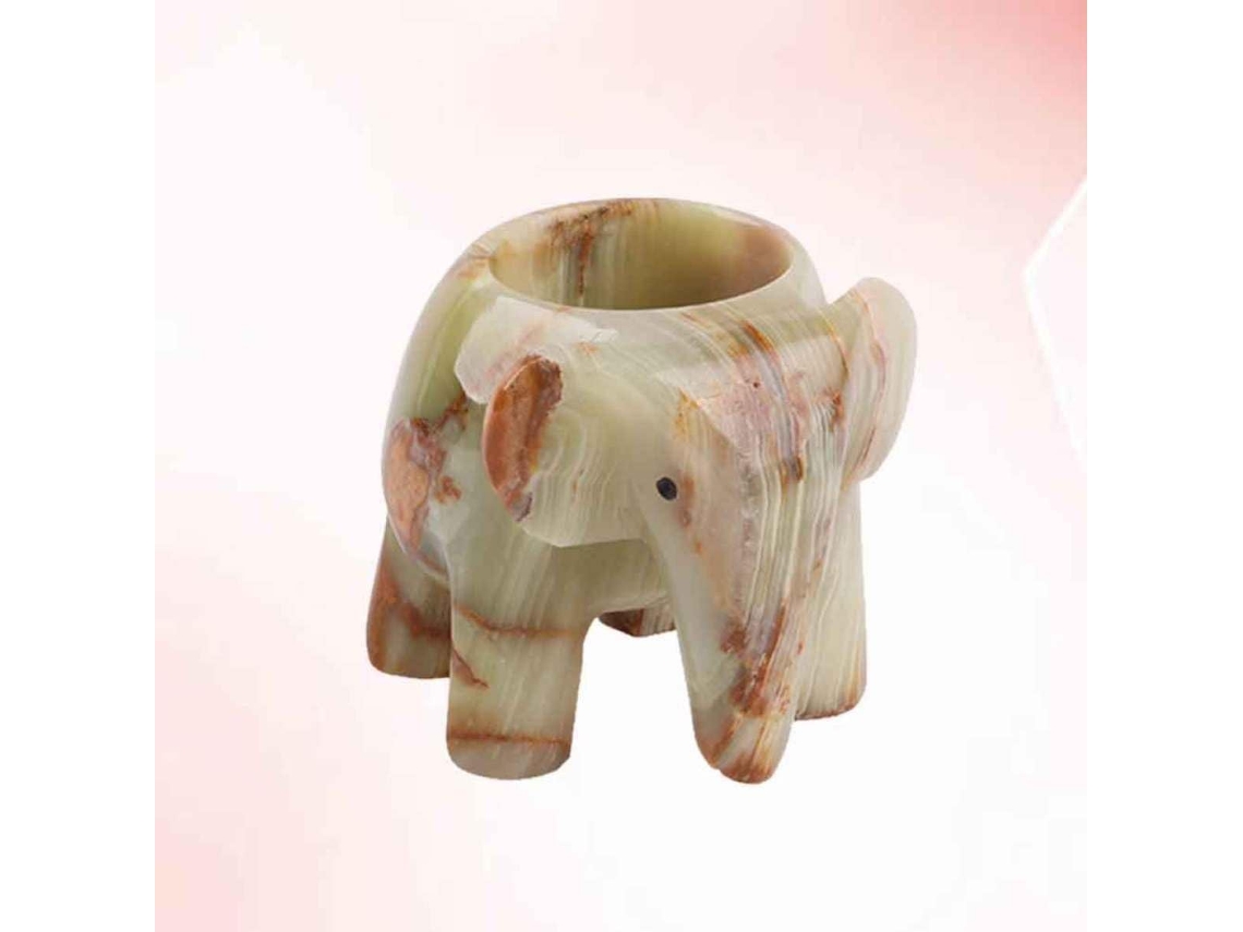 Castiçal em Formato de Elefante, Feito Material Resistente. Suporte Grande para Velas Pequenas e CHABERLU