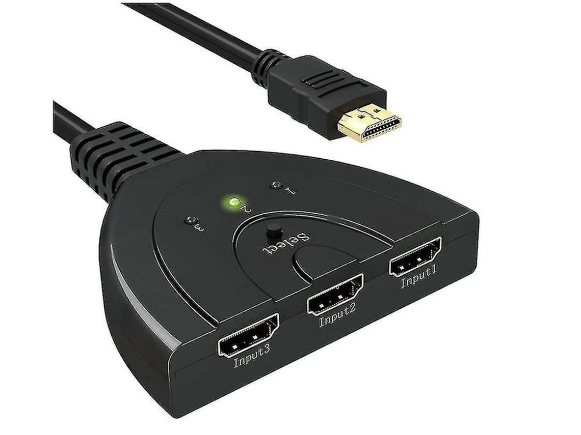 Hdmi Switch 1080P Hdmi Switch 3 Portas Hdmi Switch Splitter Selector Manual 3 Entradas para 1 Saída Hdmi Switcher Full Hd1080P / 3D YIZHOOD