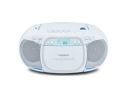 Leitor de CD Medion FM 2x2,2W RMS Azul