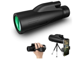 Novo Telescópio Monóculo 2024 12x50 para Adultos Monóculos de Alta Potência com Adaptador para Smartphone e Tripé Metálico Bak4 Prism USHION